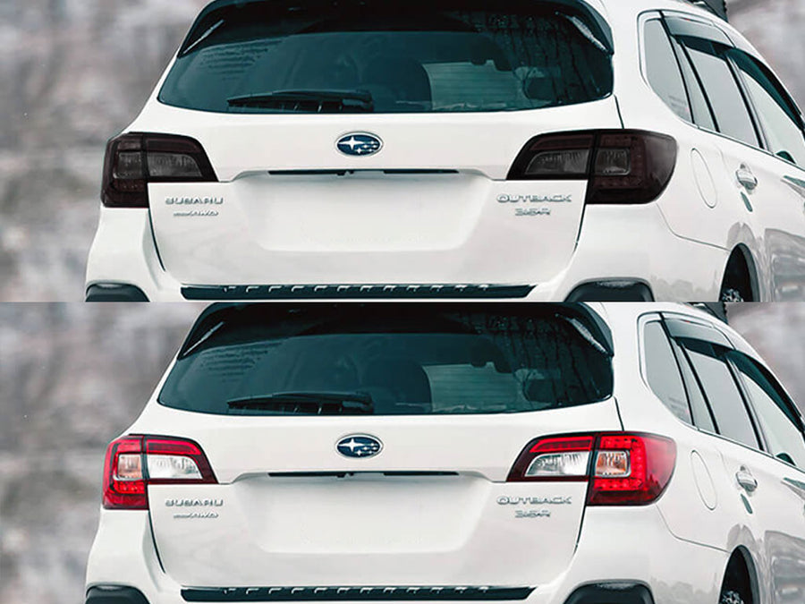 outback Before and After Smoked Taillights
