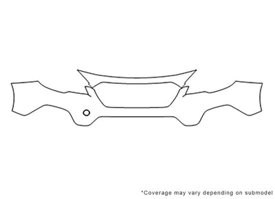 outback 3M Clear Bra Bumper Precut PPF Diagram