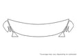 outback 3M Clear Bra Hood Precut PPF Diagram
