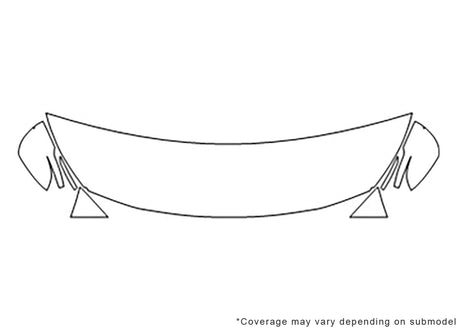 outback Avery Dennison Clear Bra Hood Precut PPF Diagram