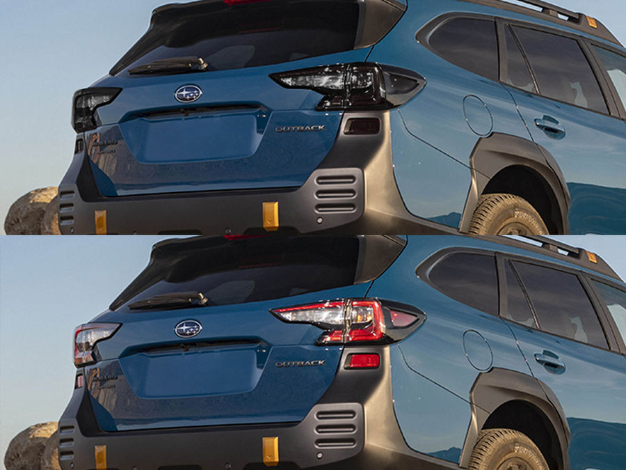 outback Before and After Smoked Taillights
