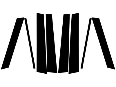 subaru outback 2020-2024 Carbon Fiber Pillar Trim Diagram