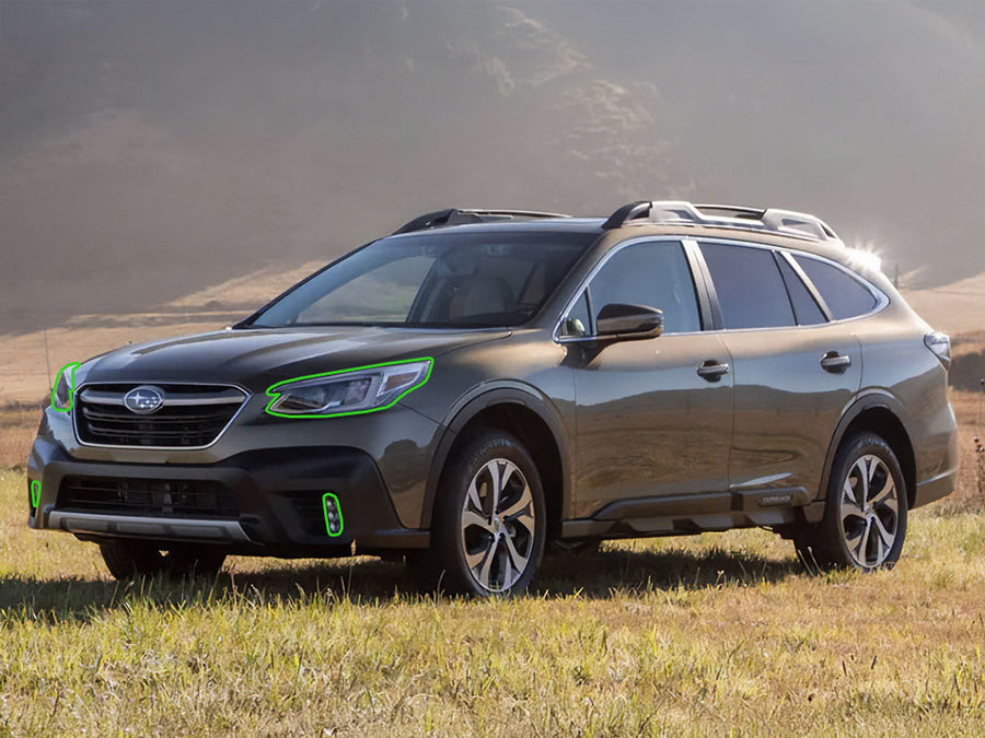 subaru outback 2020-2025 Headlight Protection Installation Location