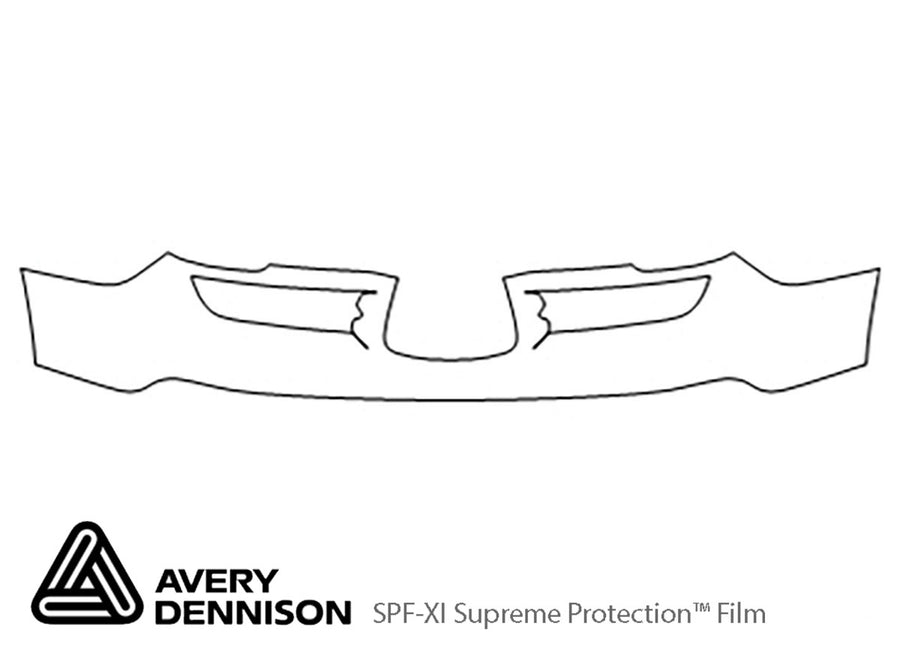 tribeca Avery Dennison Clear Bra Bumper Precut PPF Diagram