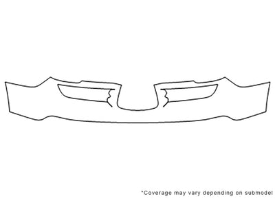 tribeca 3M Clear Bra Bumper Precut PPF Diagram