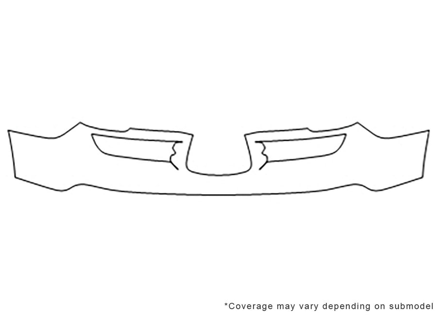 tribeca 3M Clear Bra Bumper Precut PPF Diagram