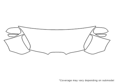 tribeca Avery Dennison Clear Bra Hood Precut PPF Diagram