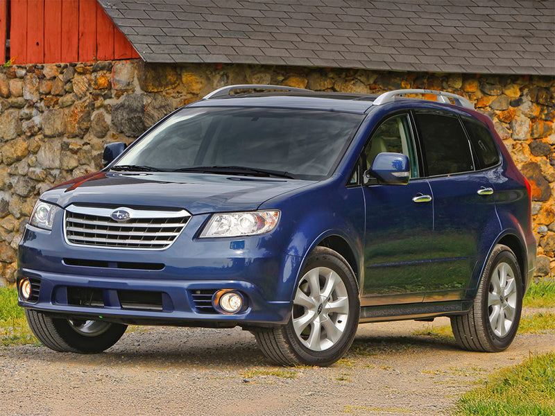 subaru tribeca 2006-2014 Brushed Aluminum Black Pillar Trim