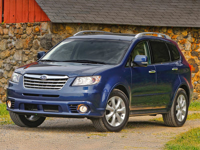 subaru tribeca 2006-2014 Brushed Aluminum Black Pillar Trim