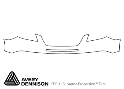 tribeca Avery Dennison Clear Bra Bumper Precut PPF Diagram