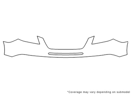 tribeca 3M Clear Bra Bumper Precut PPF Diagram