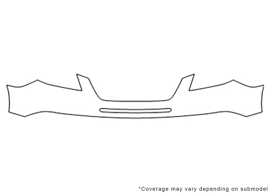 tribeca 3M Clear Bra Bumper Precut PPF Diagram