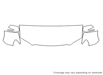 tribeca Avery Dennison Clear Bra Hood Precut PPF Diagram