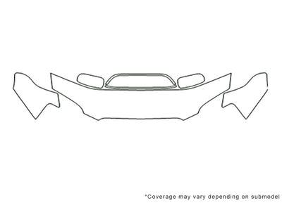 wrx 3M Clear Bra Hood Precut PPF Diagram