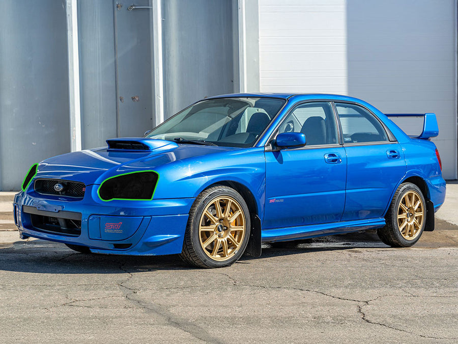 subaru wrx 2004-2005 Headlight Tint Location