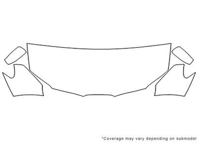 wrx 3M Clear Bra Hood Precut PPF Diagram