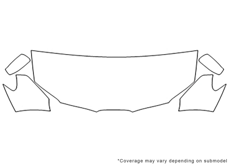 wrx Avery Dennison Clear Bra Hood Precut PPF Diagram