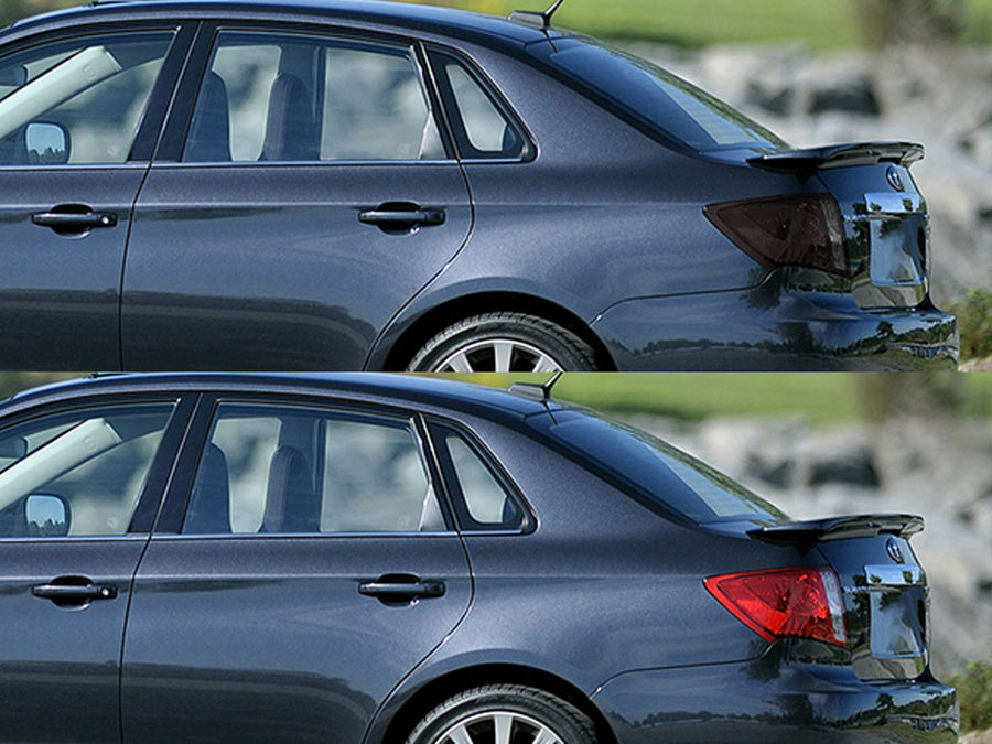 wrx (sedan) Before and After Smoked Taillights