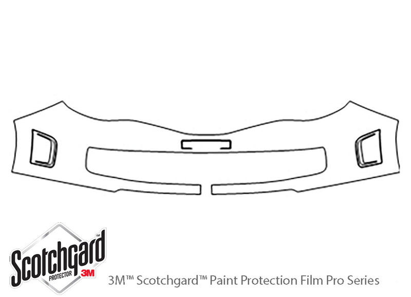 wrx 3M Clear Bra Bumper Precut PPF Diagram