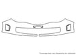 wrx Avery Dennison Clear Bra Bumper Precut PPF Diagram