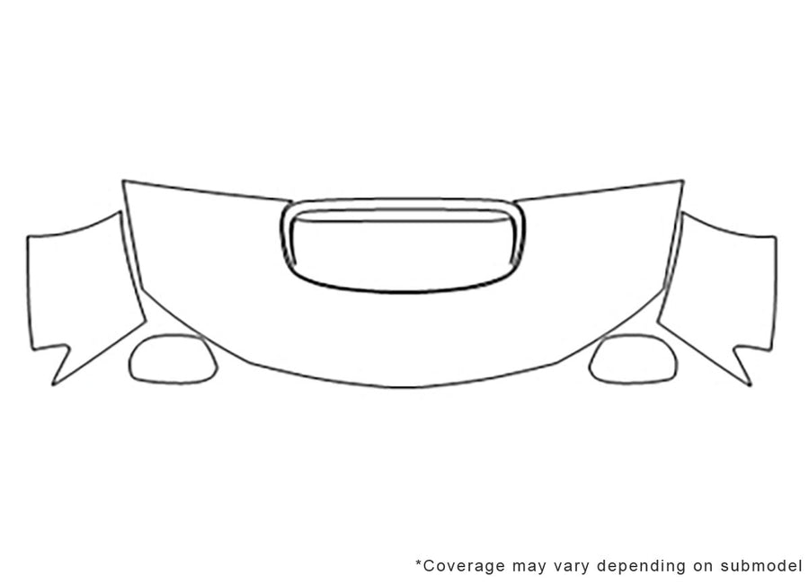 wrx Avery Dennison Clear Bra Hood Precut PPF Diagram