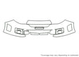 wrx Avery Dennison Clear Bra Bumper Precut PPF Diagram