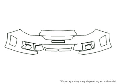 wrx Avery Dennison Clear Bra Bumper Precut PPF Diagram