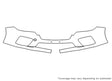 wrx 3M Clear Bra Bumper Precut PPF Diagram