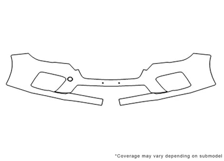wrx Avery Dennison Clear Bra Bumper Precut PPF Diagram
