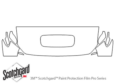wrx 3M Clear Bra Hood Precut PPF Diagram