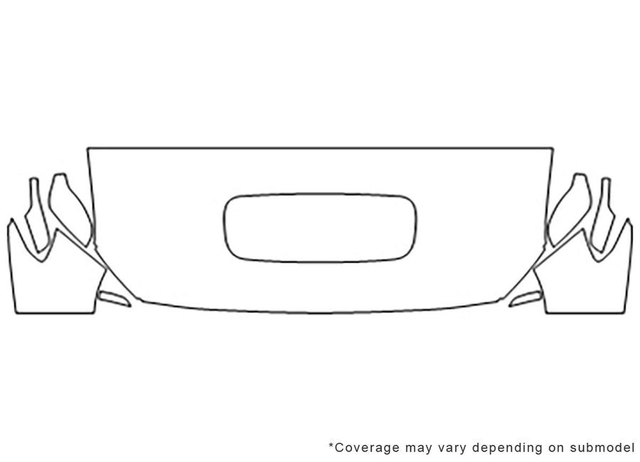 wrx Avery Dennison Clear Bra Hood Precut PPF Diagram
