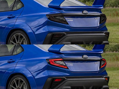 wrx Before and After Smoked Taillights