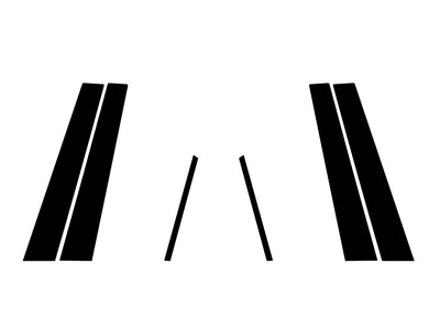 subaru wrx 2022-2024 Carbon Fiber Pillar Trim Diagram
