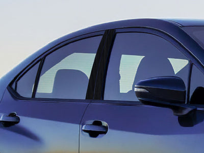 subaru wrx 2022-2024 Brushed Aluminum Black Pillar Cover Diagram