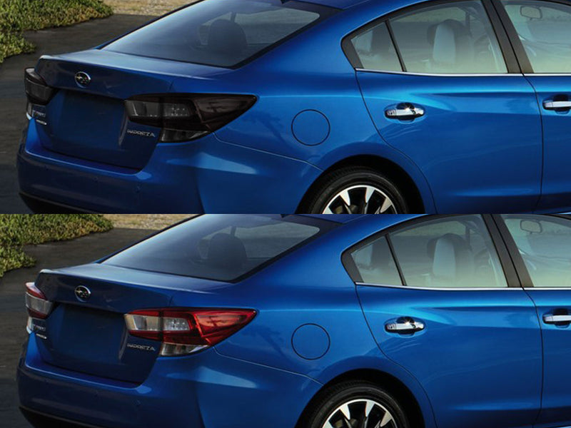 wrx (sedan) Before and After Smoked Taillights