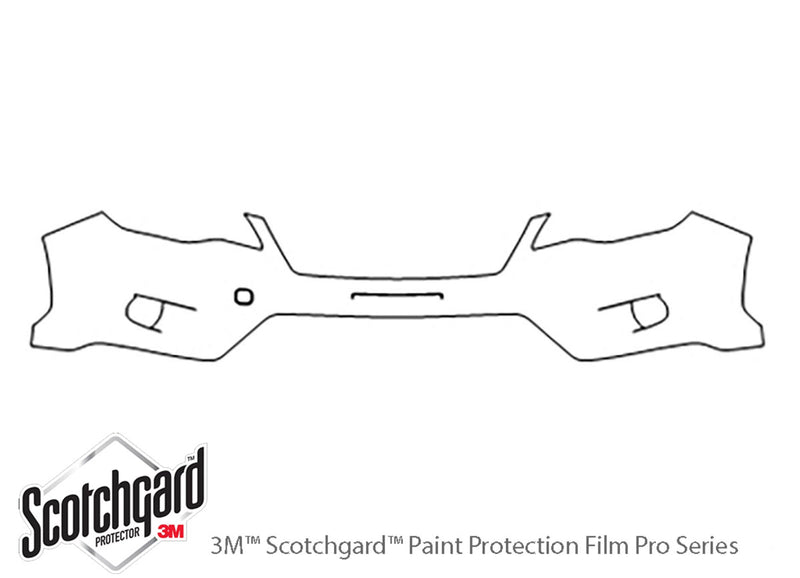 xv crosstrek 3M Clear Bra Bumper Precut PPF Diagram