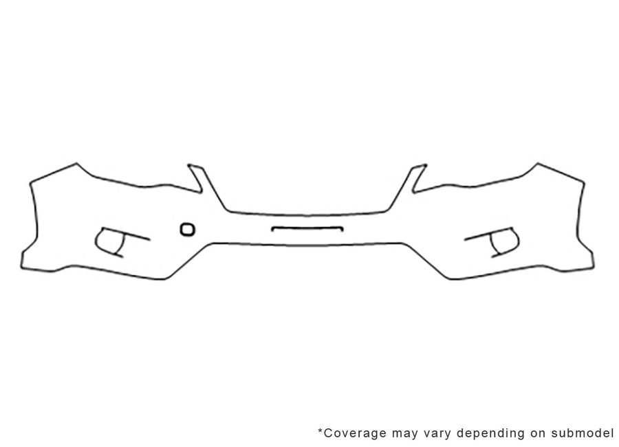 xv crosstrek Avery Dennison Clear Bra Bumper Precut PPF Diagram