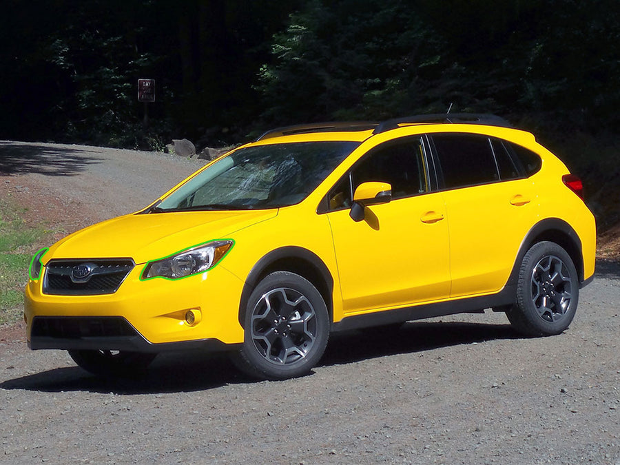 subaru xv crosstrek 2013-2016 Headlight Protection Installation Location