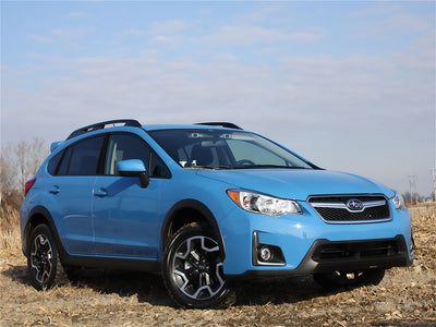 subaru xv crosstrek 2013-2016 Brushed Aluminum Black Pillar Trim