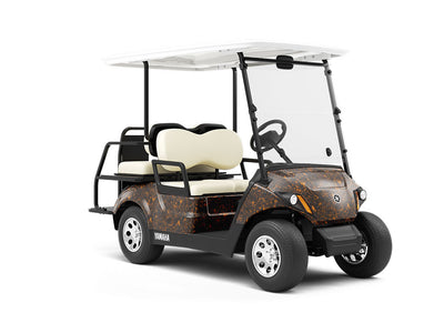 Subduction Zones Lava Wrapped Golf Cart