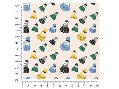 subtle shuttlecocks sport 1ft x 1ft Craft Sheets