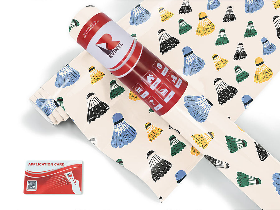 subtle shuttlecocks sport Craft Vinyl Roll