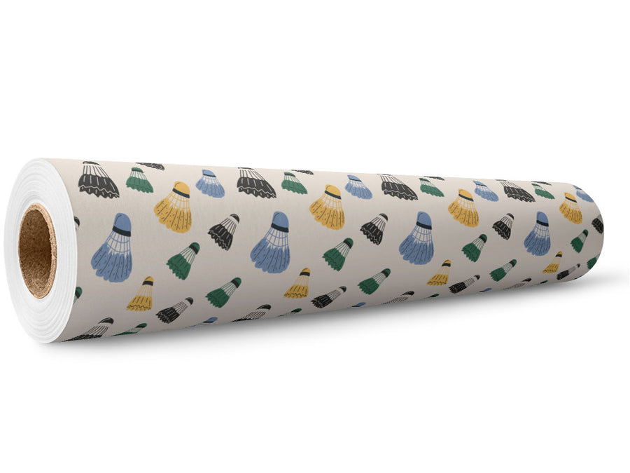 Subtle Shuttlecocks Sport Wrap Film Wholesale Roll~Rwraps Series 914 Digitally Printed Vinyl Roll~5