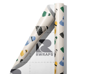 Subtle Shuttlecocks Sport Wrap Film Sheets~Rwraps Series 914 Subtle Shuttlecocks Sport Scrolled Sheet~3