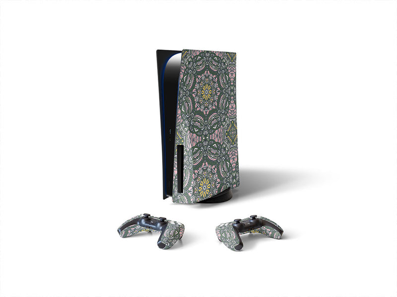 subtle sunshine mandala Sony PS5 DIY Skin