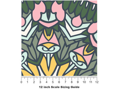 Subtle Sunshine Mandala Vinyl Film Pattern Size 12 inch Scale~Rwraps Subtle Sunshine Mandala Sizing Chart~2