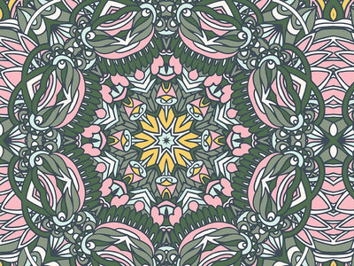 Subtle Sunshine Mandala Vinyl Wrap Pattern~Rwraps Series 914 Digitally Printed Vinyl Wrap~0