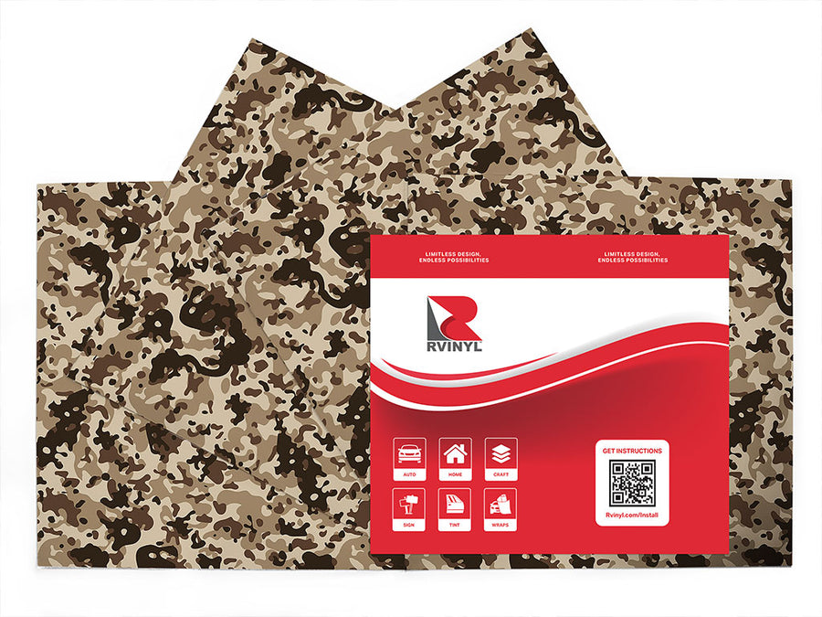 subtropical desert camouflage Craft Vinyl Sheet Pack