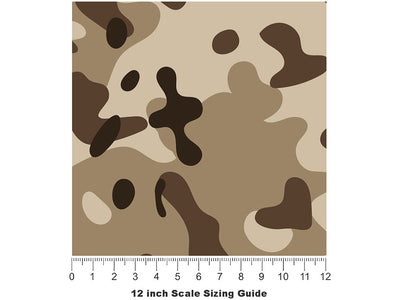 Subtropical Desert Camouflage Vinyl Film Pattern Size 12 inch Scale~Rwraps Subtropical Desert Camouflage Sizing Chart~3