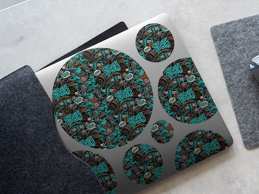 subway tunnels graffiti DIY Laptop Stickers